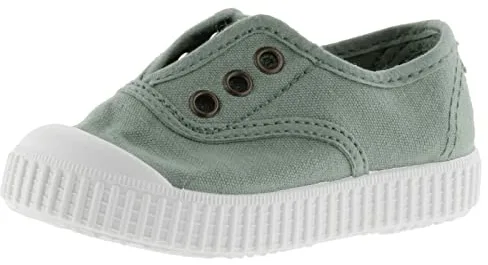 victoria Zapatillas Unisex 1915 Lona Tintada DREC & Elástico Central & Refuerzo Puntera 106627 para Niños Jade 26