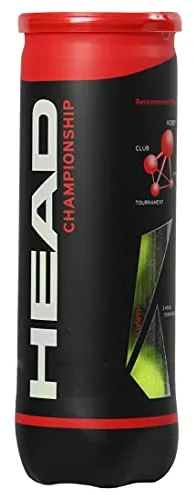 HEAD 3x3B Championship - Novak T.I.P. Red Pelota de Tenis, Adultos Unisex, Multicolor, Talla única, 9 Bolas