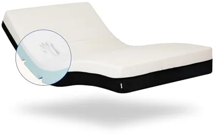 Geriafy - Colchón Ortopédico Viscoelástico 90x190| Altura 20 cm | Funda de algodón Fresca y Transpirable | Apto para Camas articuladas