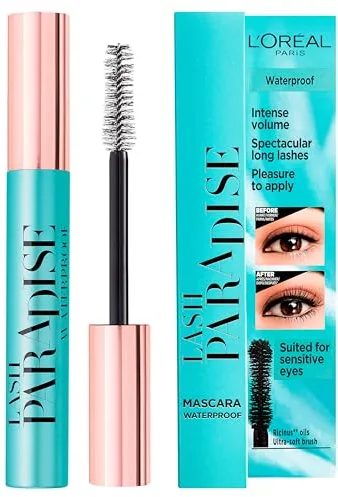 L'Oreal Paris Make-up Designer Paradise Extatic Máscara de Pestañas, Waterproof, 6.40 ml (Paquete de 1)