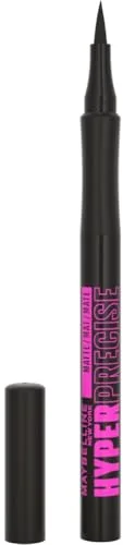 Maybelline New York Delineador de Ojos Líquido, Hyper Precise Allday Liner, Waterproof, Tono: 701 Negro Mate