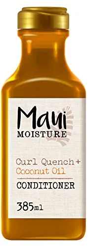 Maui Moisture, Acondicionador de Aceite de Coco para pelos Rizados, Define los Rizos, 385 ml