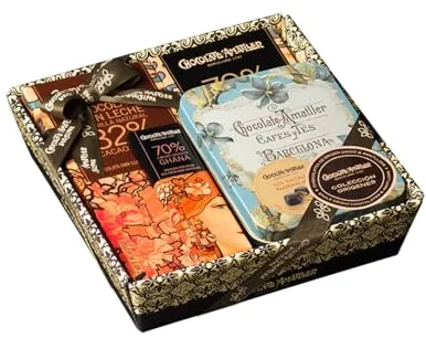 Chocolate Amatller Regalo Original (Caja Regalo de Chocolates Orígenes 230gr) Variados