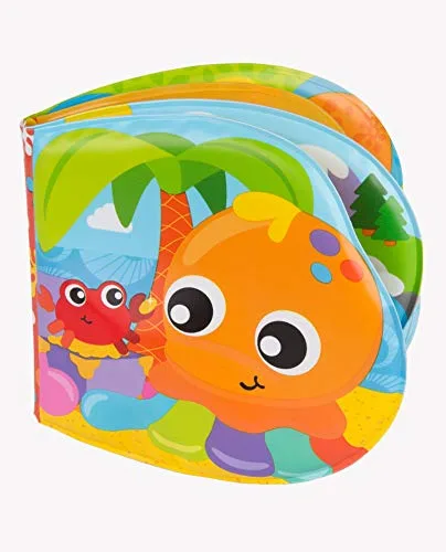Playgro Libro de Baño, Con Sonidos, A partir de los 6 meses, Sin BPA, Splashing Fun Friends Bath Book, Multicolor, 1 Unidad (Paquete de 1), 40180