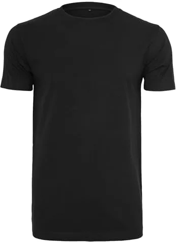 Build Your Brand Camisetas Hombres, Adulto, Negro, 5XL