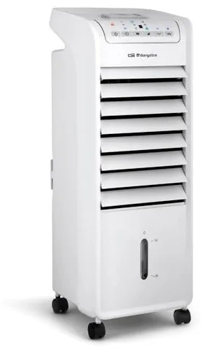 Orbegozo Air 46 Climatizador Evaporativo 3 En 1, 3 Velocidades, Temporizador, Acumuladores De Frío, Depósito De 6 L, Mando A Distancia, Silencioso, 55 W, Plastico/Metal