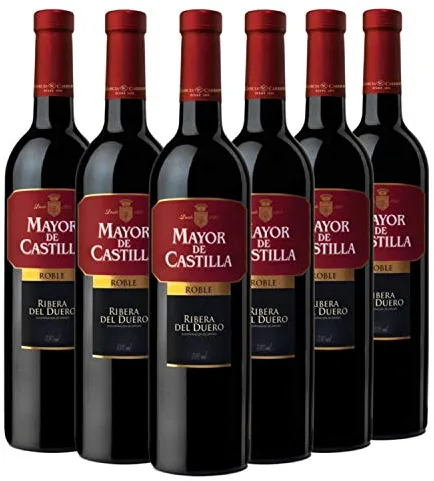 Mayor de Castilla Roble Vino Tinto D.O Ribera del Duero - Caja de 6 Botellas x 750 ml