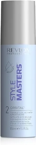 Revlon Professional – Style Masters, Orbital, Gel Activador de Rizos, Rizos Flexibles y Definidos, Acabado con Volumen, Repele Humedad, Reduce Puntas Abiertas, para Pelo Ondulado o Rizado - 150 ml