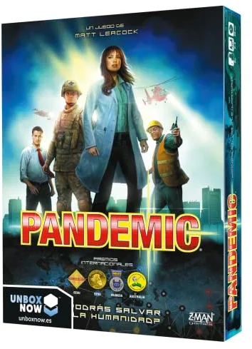 Asmodee, Pandemic, Juego de Mesa, Cooperativo, A Partir de 8 Años, De 2 a 4 Jugadores, 45 Minutos por Partida, Español
