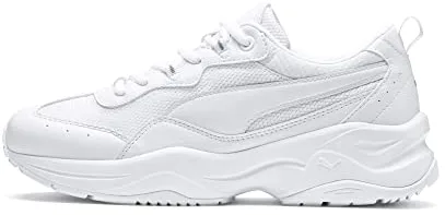 PUMA Women Cilia Sneakers, Puma White-Gray Violet-Puma Silver, 38 EU