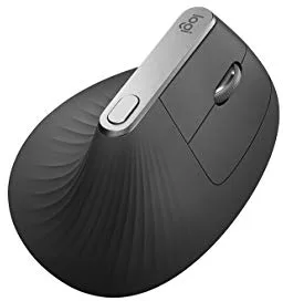 Logitech MX Vertical Ratón Inalámbrico Ergonómico, Multi-Ordenador, 2,4 GHz/Bluetooth con Receptor Unifying USB, Seguimiento Óptico 4000 DPI, 4 Botones, Carga Rápida, Portátil/PC/Mac/iPad OS - Gris