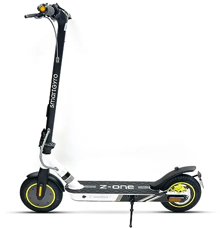 smartGyro Z-One 2 Gray Certificado - Patinete eléctrico Certificado de 36V 400W,Batería 8 Ah,hasta 30Km,Ruedas 10" Neumáticas,Triple frenada,App App Smart Core,Certificado DGT,Segunda Generación
