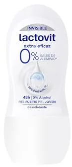 Lactovit - Desodorante Roll-On Extra Eficaz, Protección 48H Anti-Irritaciones, Fórmula Suave con ProLactic10 para el Cuidado Diario de la Piel – 50 ml