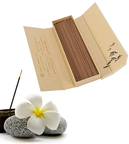 180 unids/Pack Incienso de Sándalo Natural Aroma, Budista Incienso No Tóxico para el Hogar SPA Baño Oficina(Australian Sandalwood)