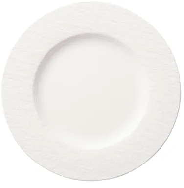Villeroy & Boch – Manufacture Plato Llano 27 cm Blanco, Apto para Lavavajillas, Apto para Microondas, Vajilla, Plato Llano Porcelana, Plato Decorativo Mesa, Plato Ceramica, Premium Porcelain