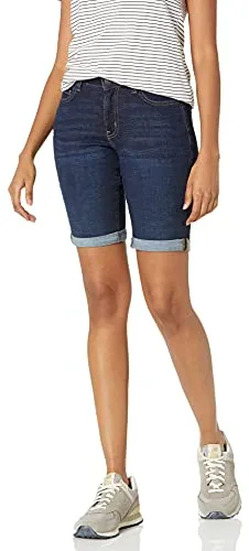Amazon Essentials - Bermudas vaqueras para mujer de 25,4 cm, Desteñido oscuro, 48