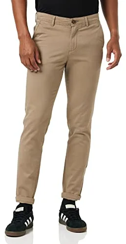 JACK & JONES Jjimarco Jjbowie Sa Pantalones, Beige, 34W / 34L Hombre