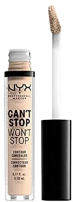 NYX Professional Makeup Corrector No Comedogénico, Waterproof Y De Larga Duración Can'T Stop Won'T Stop 24H Tono 1.5 Fair Para Pieles Claras, Pack de 1