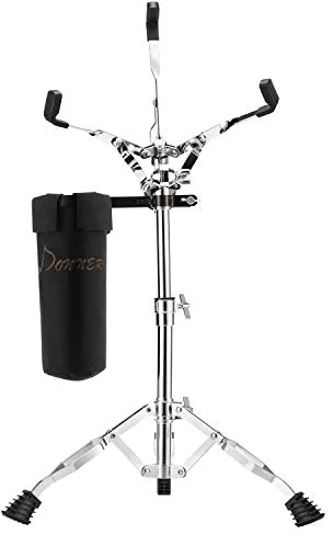 Soportes para caja, Donner doble refuerzo con soporte para baquetas, Snare Soportes de 10 '' - 14 '' Snare Drum/Drum Pad, Trípode de doble refuerzo, actualizado