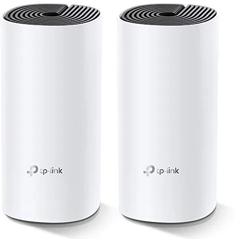 TP-Link Deco M4 (2 Pack) -AC1200 Router, Repetidor de Wi-fi Mesh Wi-fi Inteligente Doble Banda 2.4GHz/5GHz hasta 260 m², 2xPuertos Gigabit,MU-MIMO, hasta 100 Dispositivos, Control Parental