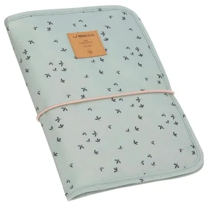 LÄSSIG Bolso cambiador con cambiador y compartimento para toallitas húmedas de viaje/Changing Pouch mint