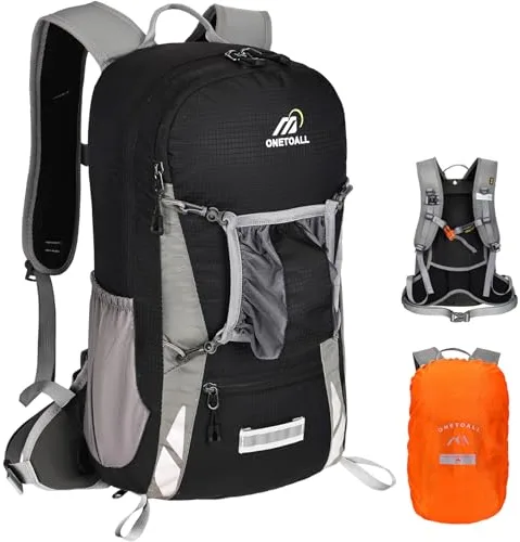 Local Lion Mochila de Ciclismo 20L/30L Montaña Senderismo Macutos Trekking Camping al Aire Libre Nylon con Cubierta de Lluvia para Hombres y Mujeres