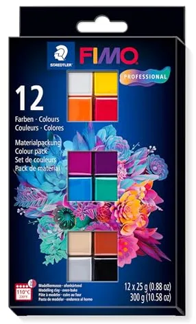 Staedtler- Pasta de modelar de endurecimiento al horno, Multicolor (8043 C12-1) , color/modelo surtido