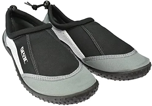 SEAC 1500001400480A Zapatillas Antideslizantes para Adultos y niños, Secado rápido, Zapatos para el mar, la Playa y la Piscina, Gris, 42 EU