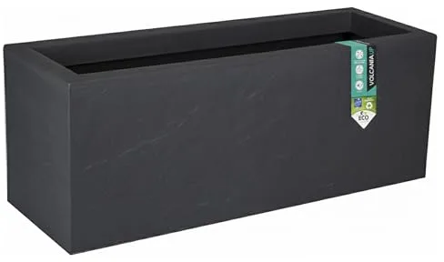 EDA Volcania Up - Jardinera (80 cm), gris antracita