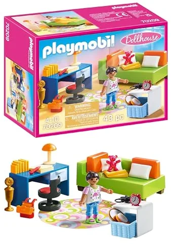 PLAYMOBIL Dollhouse 70209 Habitación Adolescente, A Partir de 4 Años