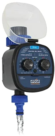 Aqua Control C4099O Programador de Riego para Jardín, Para todo tipo de Grifos, Apertura a 0 Bar, Color Azul