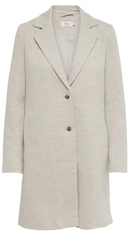 Abrigo Corto de Mujer Only Carrie Life Mel Abrigo Ligero de Mujer con Cuello invertido 15173066 etherea Mel 34