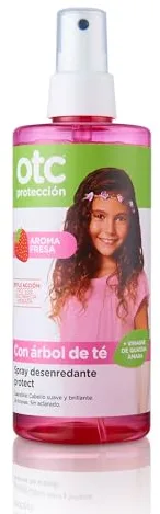 OTC Protect Spray Desenredante Fresa, Protege, Desenreda e Hidrata el Cabello, con Queratina, Árbol de Té y Vinagre de Quassia, Apto a Partir de 1 Año, 250 ml