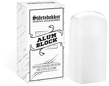 Störtebekker® Premium Alum Block - Piedra de alumbre - Aftershave - Hemostático y antiséptico para después del afeitado