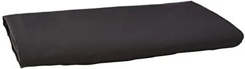 Amazon Basics Sábana encimera de microfibra, 275 x 275 cm, color negro Sólido