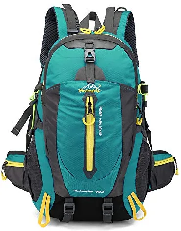 Lixada 40L Resistente al Agua Mochila, Portátil Mochila Trekking, Laptop Daypack, Durable Impermeable, para Escalada, Viajes, Actividades al Aire Libre (Lago Azul)