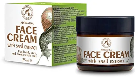 Crema de Baba Caracol 75ml - Hidratante de Caracol & Aloe - Ingredientes Naturales Antienvejecimiento, Antiarrugas y Manchas Oscuras - Crema Facial Regeneradora & Iluminadora & Nutritiva