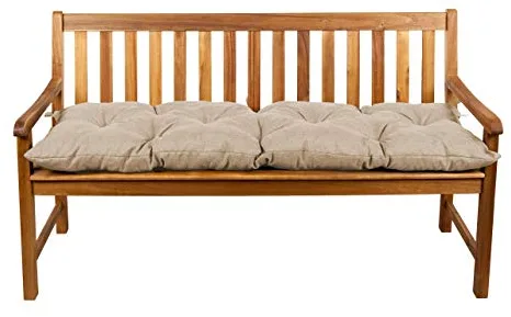 Gutekissen® Cojines para Bancos – Cojines Exterior para Banco jardín LS (100x30, Beige)