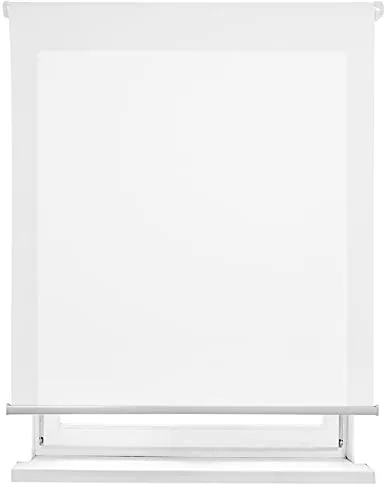 MERCURY TEXTIL-Estor Enrollable translúcido Liso (Blanco, 100x180cm)