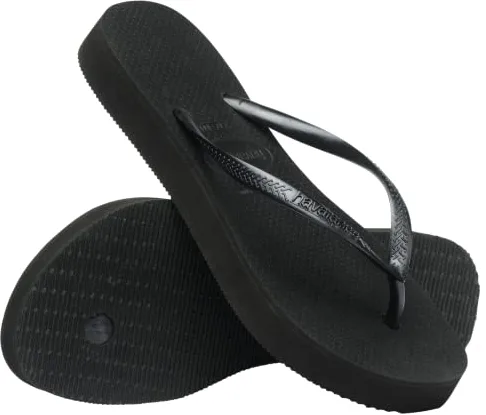 Havaianas - Slim Flatform, Chanclas Elegantes, Duraderas y Versátiles, con Plataforma de 2,5 cm, Tiras Finas, Mujer