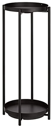 Amazon Basics Redondo Jardinera en negro