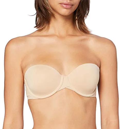 Calvin Klein Sujetador sin Tirantes Mujer Light Lined Strapless con Aros, Beige (Bare), 75D