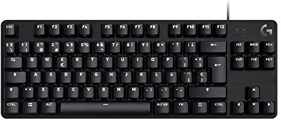 Logitech G G413 TKL SE Teclado Mecánico Gaming - Teclado Compacto Retroiluminado con Interruptores Mecánicos Táctiles, Anti-Ghosting, Compatible con Windows, macOS, Disposición QWERTY Español - Negro