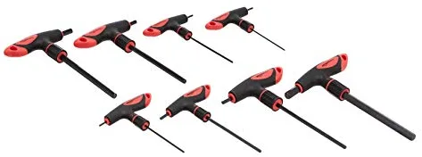 Amazon Basics Juego de llaves hexagonales, mango en T, 8 unidades, 2 - 10 mm