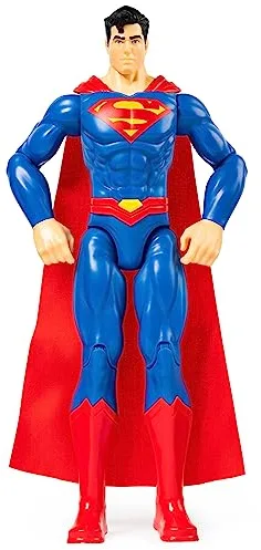 DC Comics - Superman MUÑECO 30 CM - Figura Superman Articulada Coleccionable - 6056778 - Juguetes niños 3 años + - Regalo Niño 3 años +