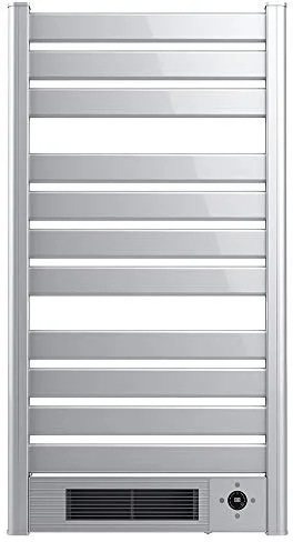 Cecotec Radiador Toallero Eléctrico Bajo Consumo Ready Warm 9770 Ceramic Towel INOX. Calefactor Cerámico Incorporado, 2000 W, Pantalla LED, Mando a Distancia, Temporizador, IPX4