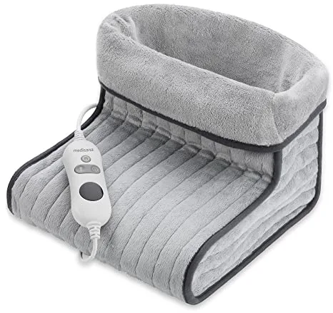 medisana FWS Calientapiés, Manta calefactora para los pies, Forro interior mullido y lavable, Desconexión automática, Protección contra el sobrecalentamiento, Hasta la talla de calzado 46