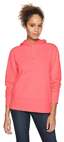 Amazon Essentials Sudadera con Capucha y Corte Regular de Felpa Francesa (Disponible En Tallas Grandes) Mujer, Rosa Coral, L