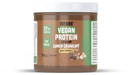 Weider Crema Proteica Vegana, Sabor Chocolate con Avellanas - 250 g