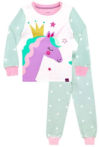 Harry Bear Pijamas para niñas Unicornio Ajuste Ceñido Multicolor 3-4 Años